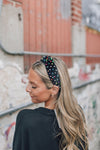 Black Colorful Beaded Headband