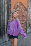 Orchid Textured Long Sleeve Top