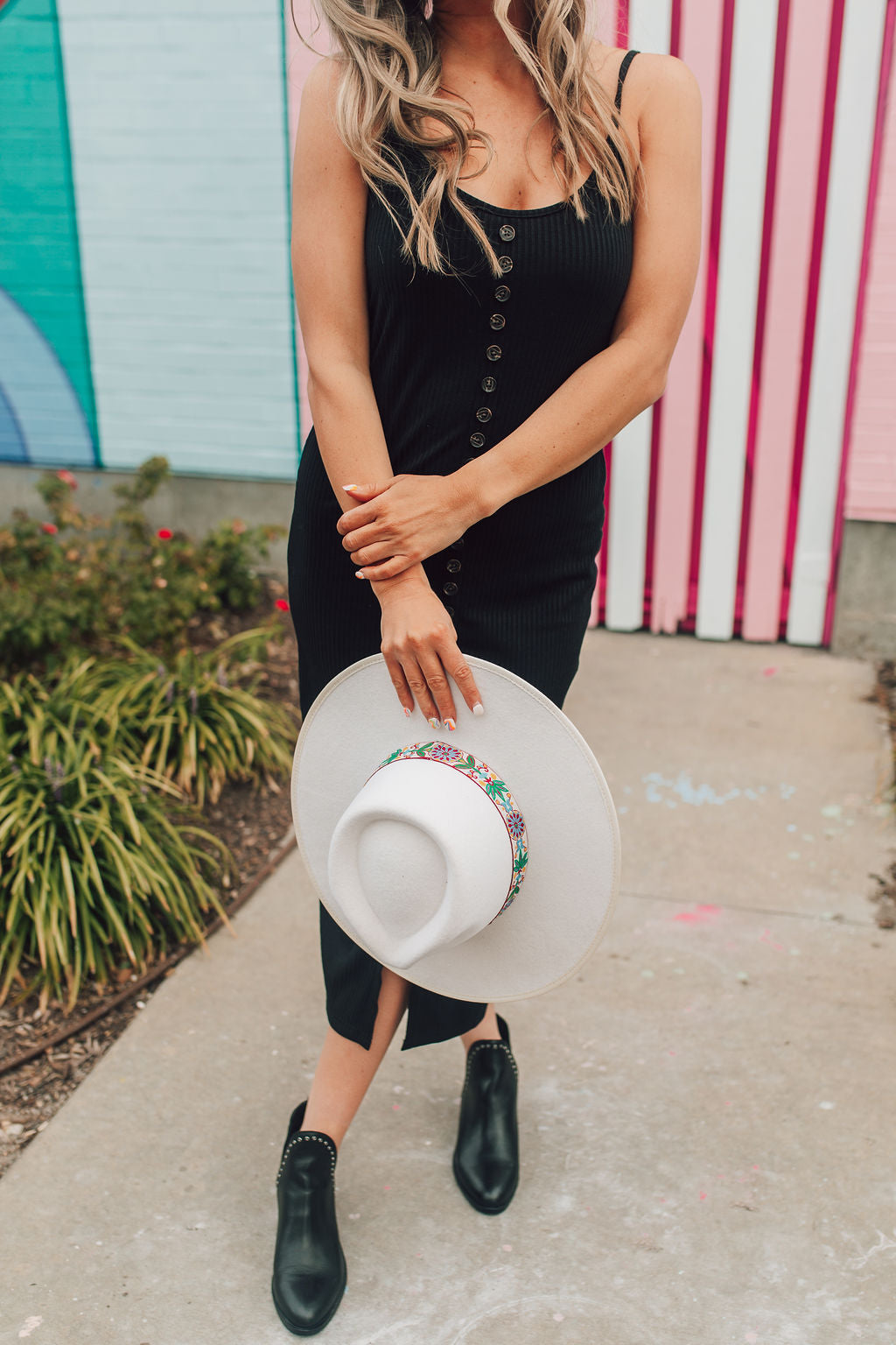 Cream Multi-Detail Rancher Hat