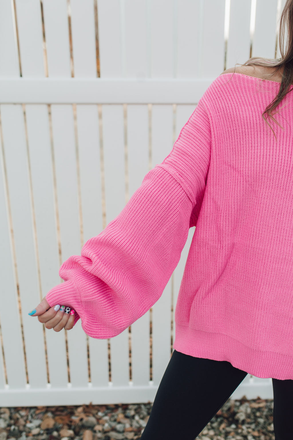 Candy Pink Boat Neck Sweater