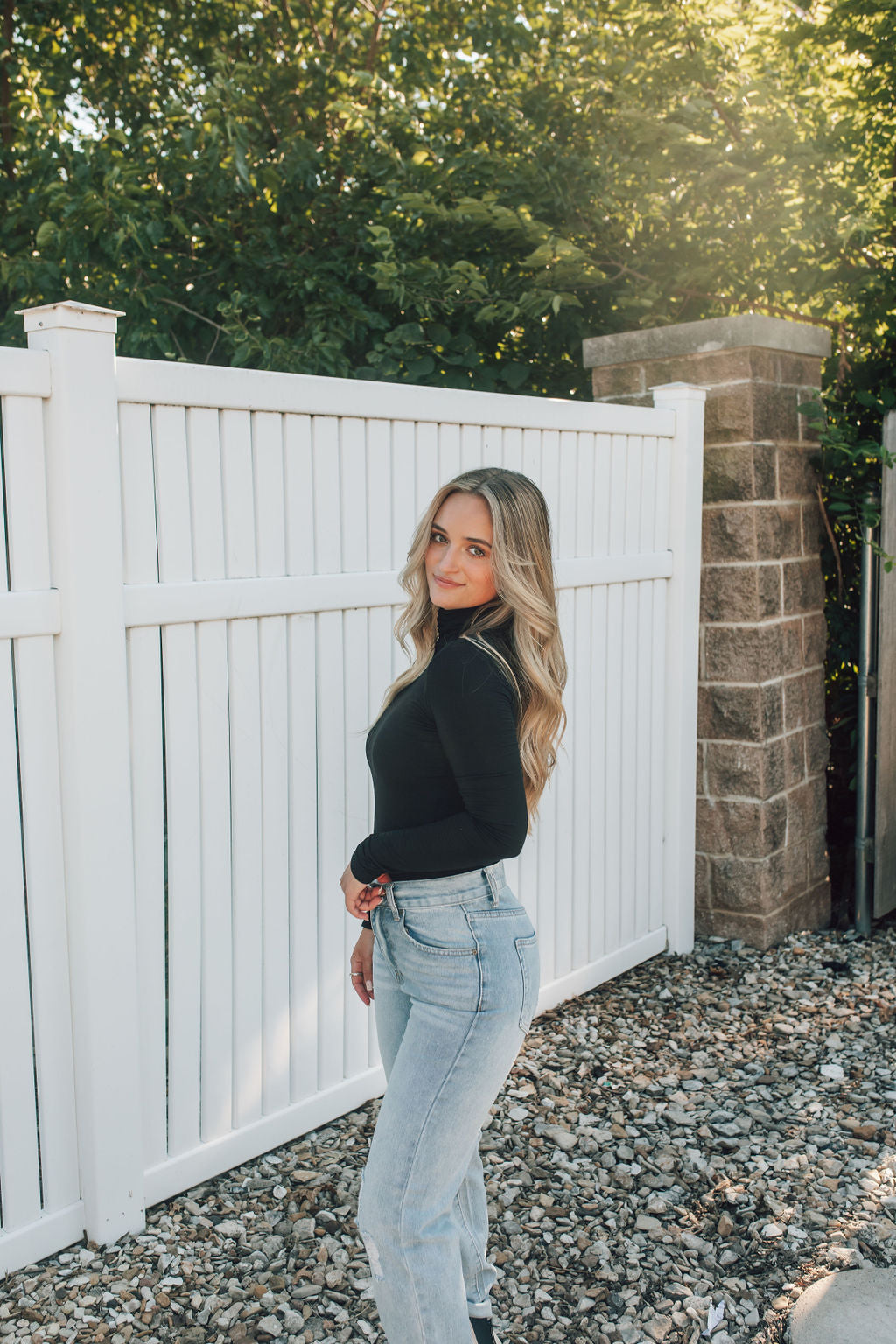 Butter Soft Turtleneck Bodysuit-Black