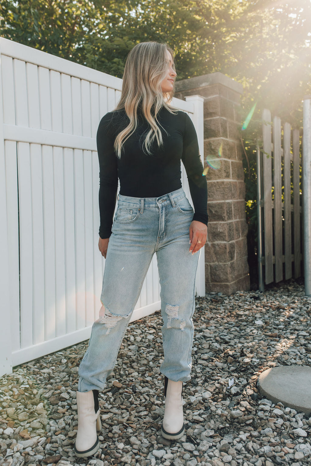 Butter Soft Turtleneck Bodysuit-Black