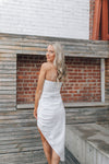 Always And Forever Wrap Dress-White