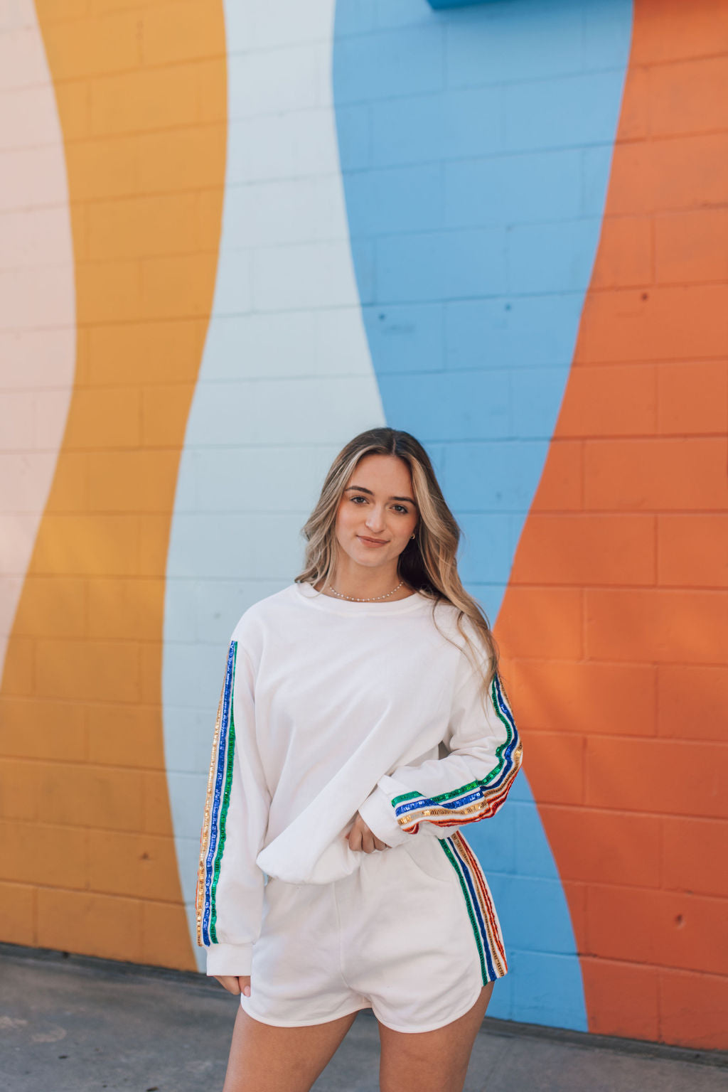 End of The Rainbow Shorts-White