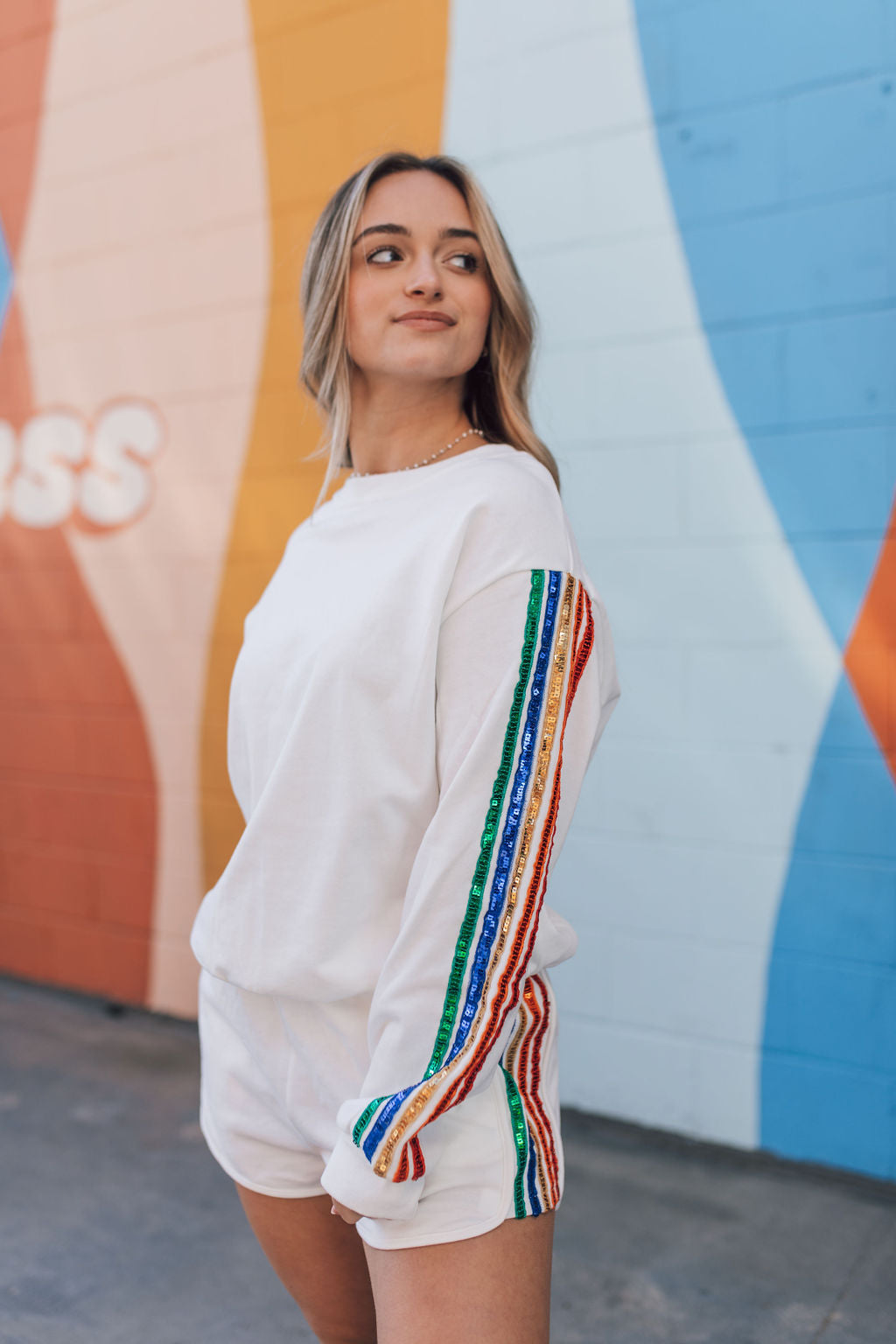 End of The Rainbow Shorts-White