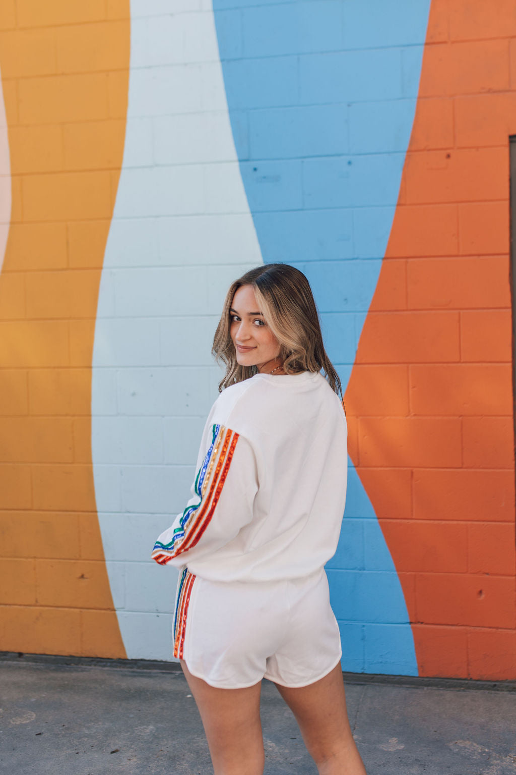 End of The Rainbow Shorts-White