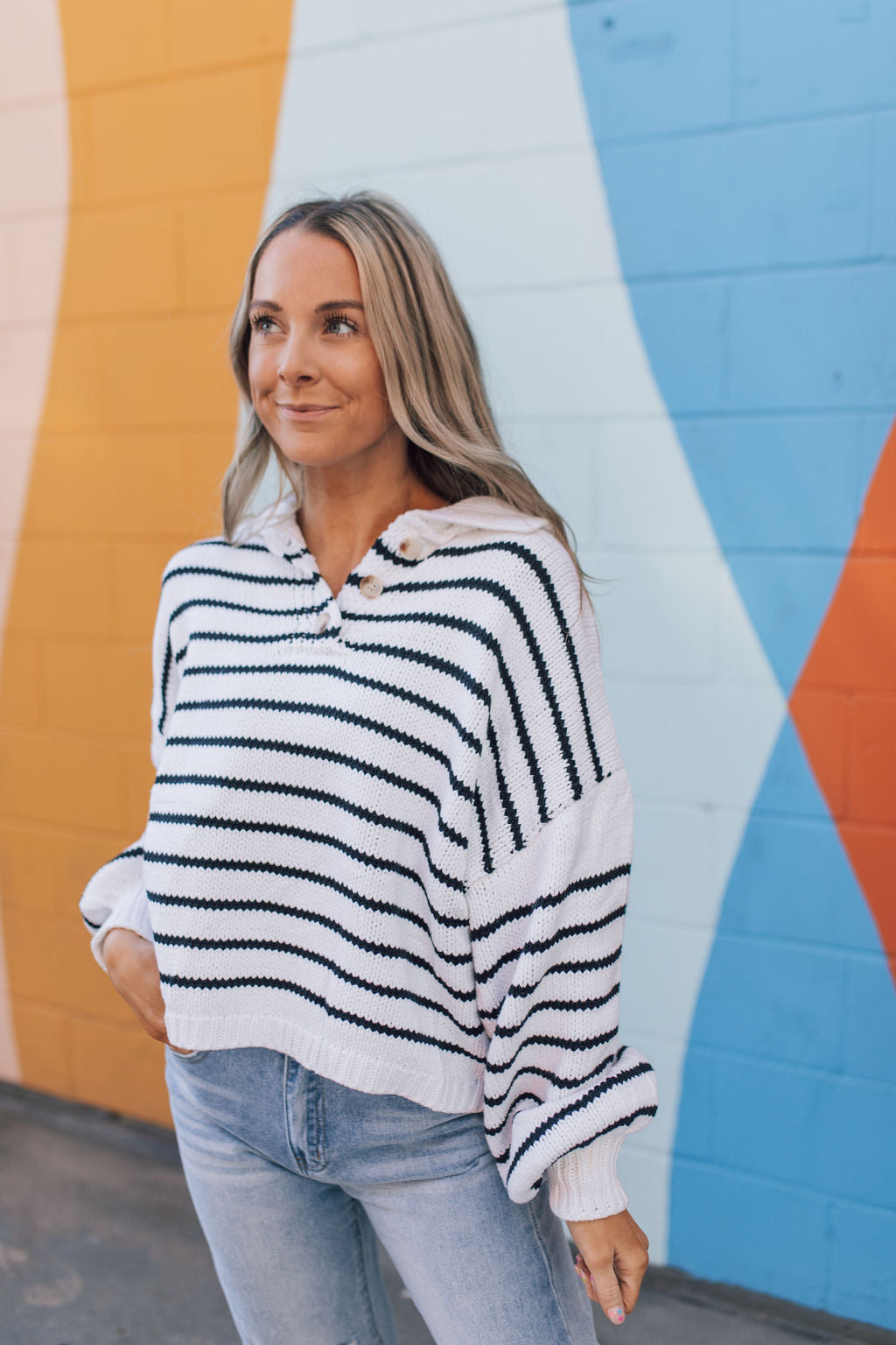 Starting With Stripes Pullover