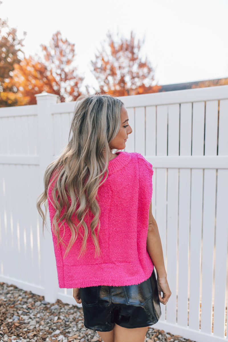 Go Off Pink Sweater Tank