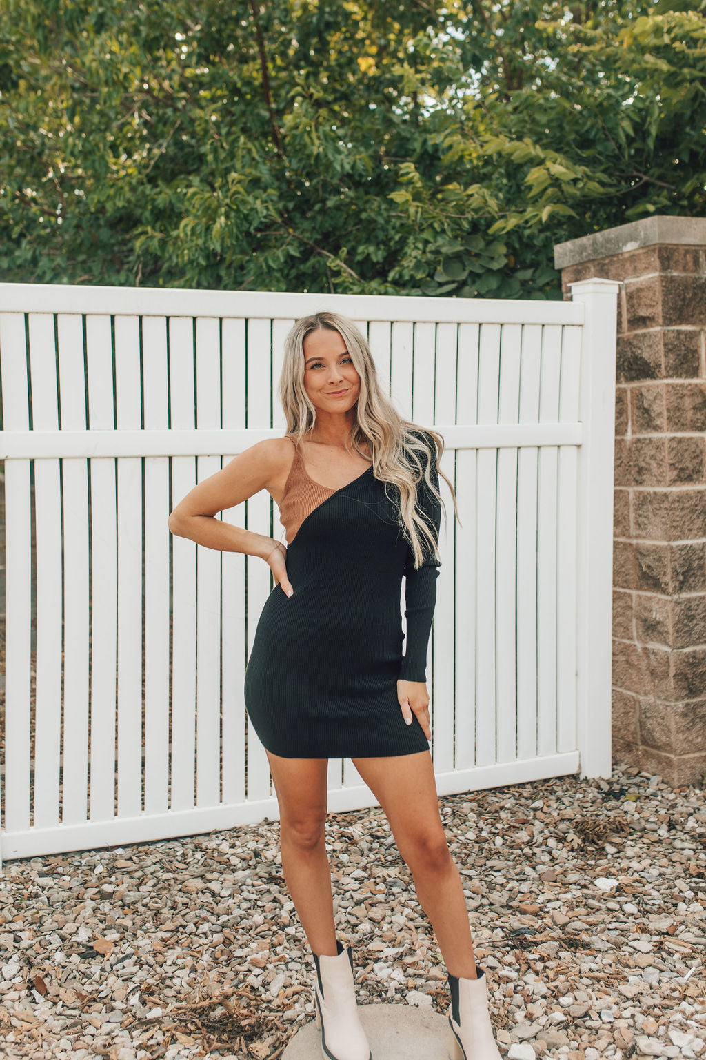 Worth A Shot Two-Toned Dress