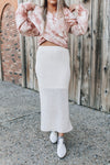 Cream Knit Skirt