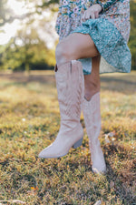Tall Nude Cowgirl Boots