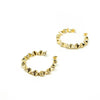 Crinkle Gold Hoop Earrings