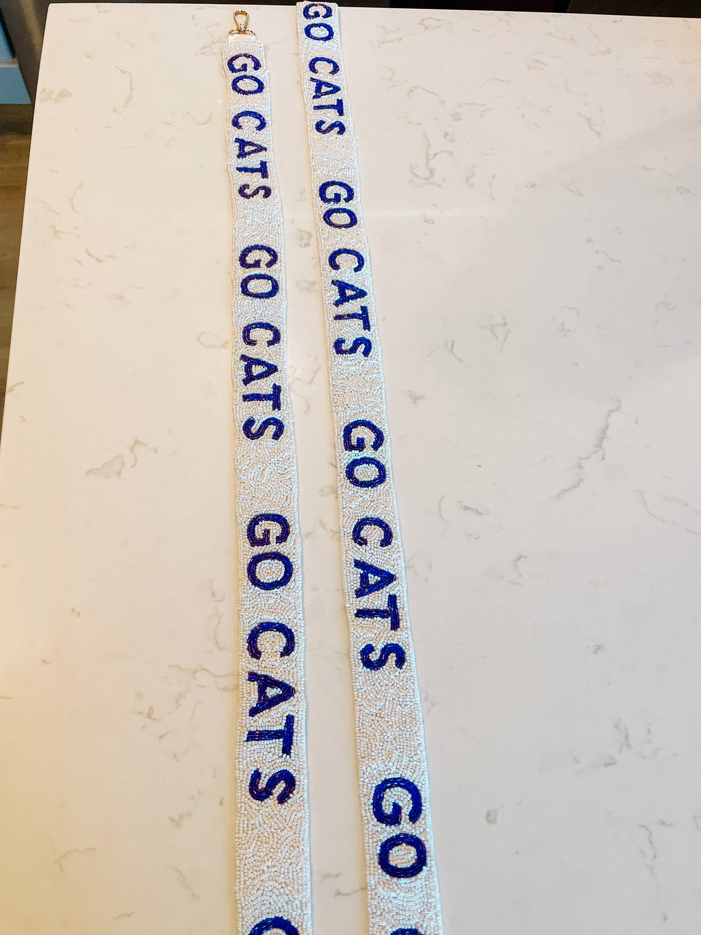 Go Cats Beaded Bag Strap