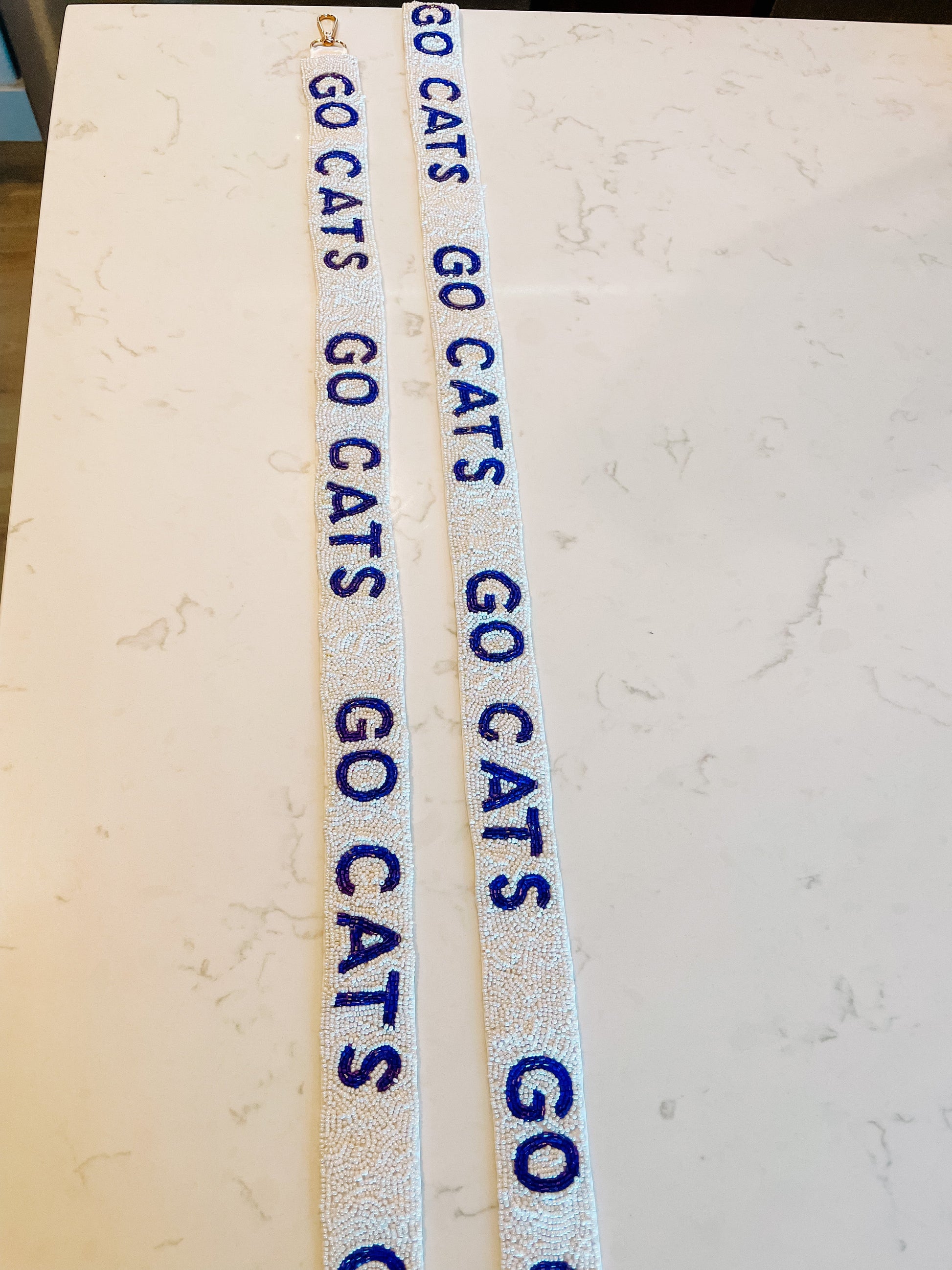 Go Cats Beaded Bag Strap