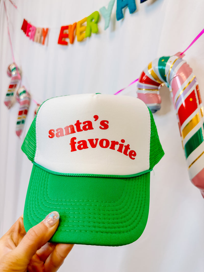 Santa's Favorite Trucker Hat